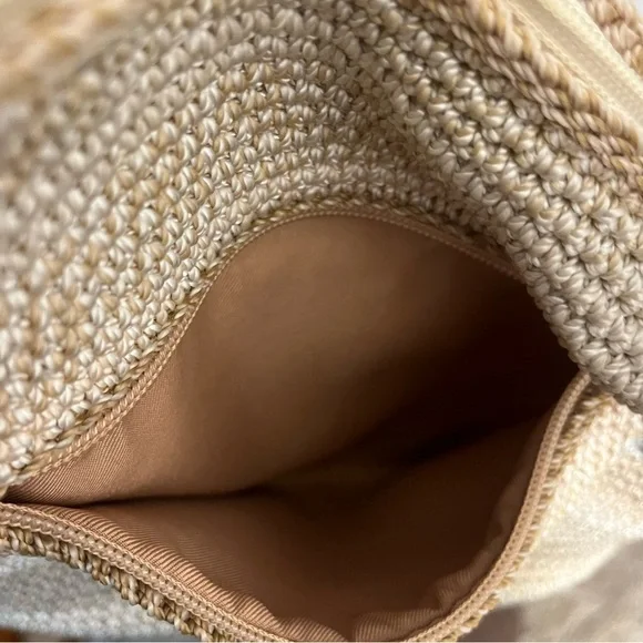 The Sak sequoia Woven Tan and Cream Hobo Bag read description - Picture 8 of 11